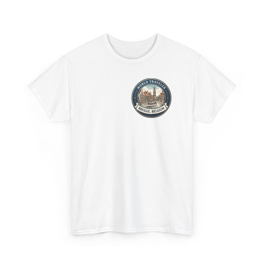 Brugge, Belgium World Traveler Unisex Heavy Cotton Tee