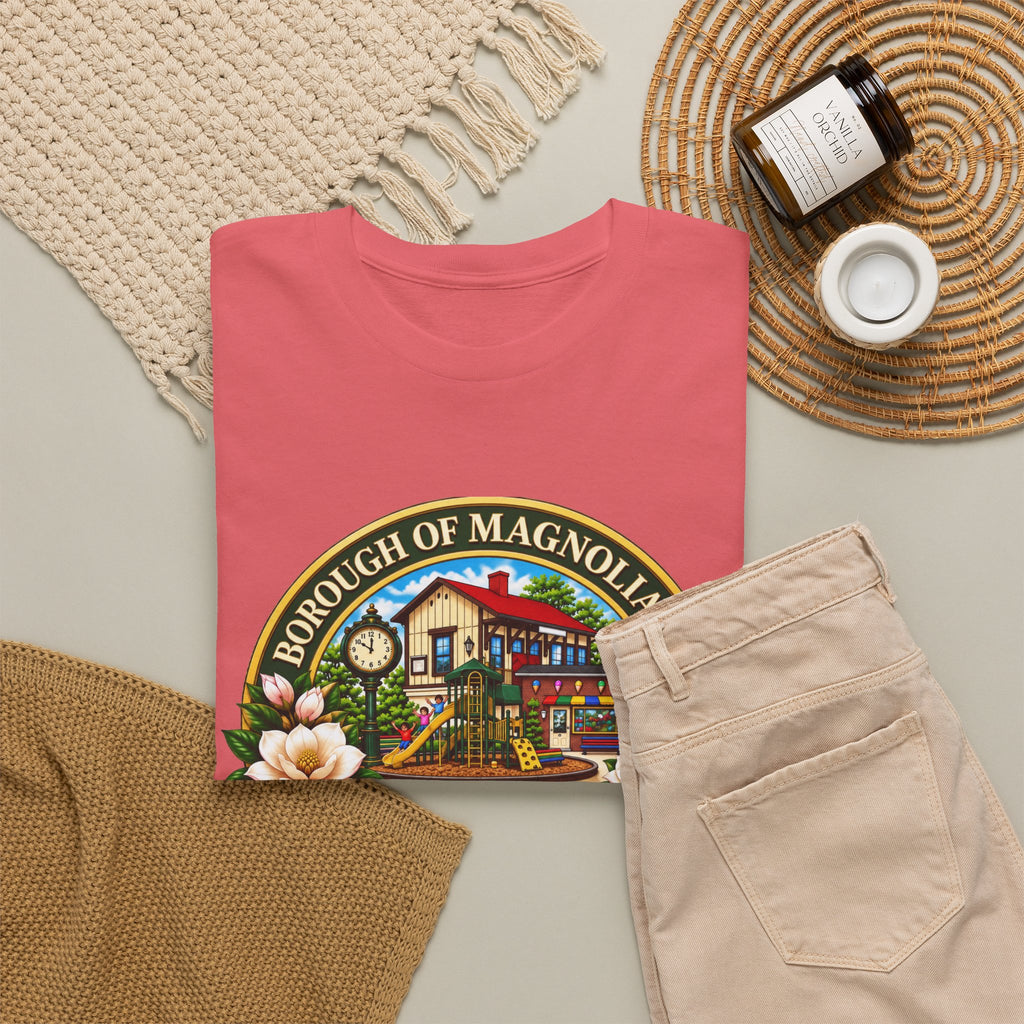Magnolia, NJ Front Logo Unisex Heavy Cotton Tee