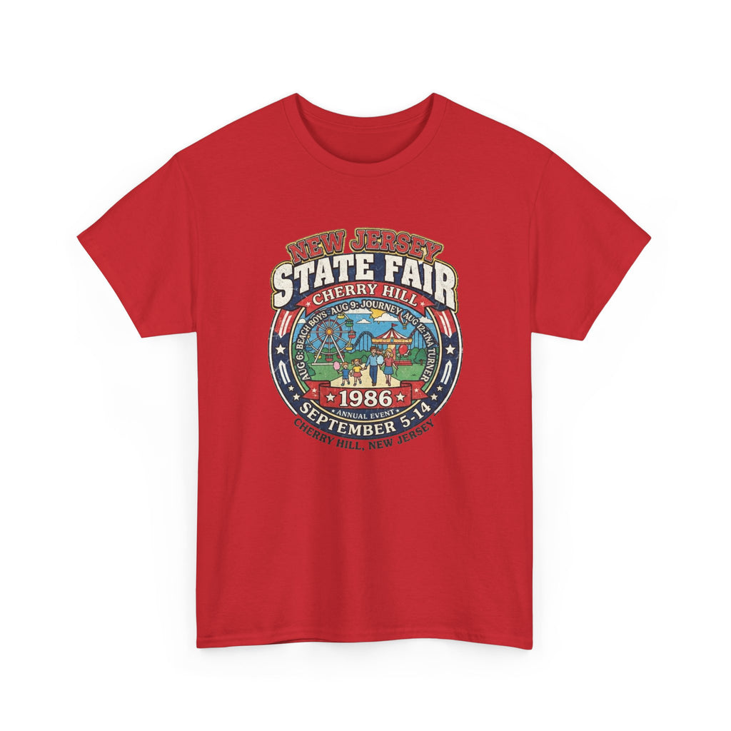 Nj State Fair 1986 vintage graphic Unisex Heavy Cotton Tee