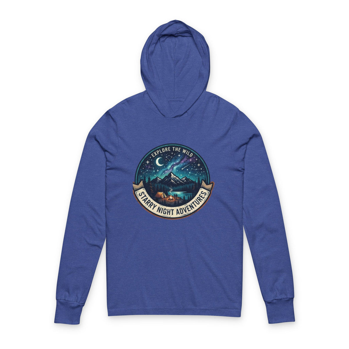 Starry Night Unisex Hooded Long Sleeve Tee