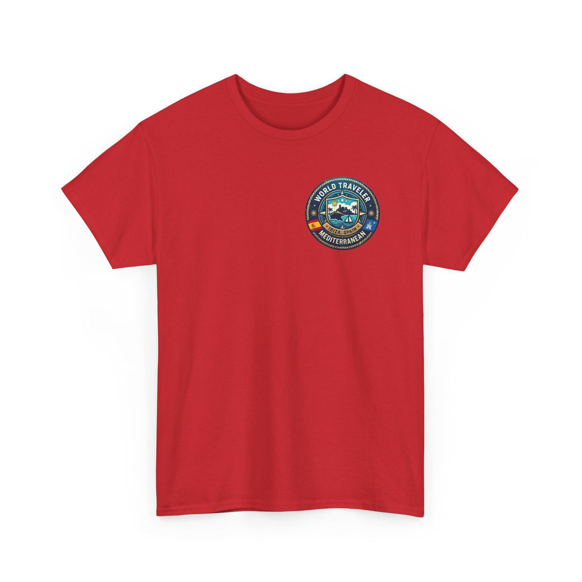 Ibiza, Spain World Traveler Unisex Heavy Cotton Tee