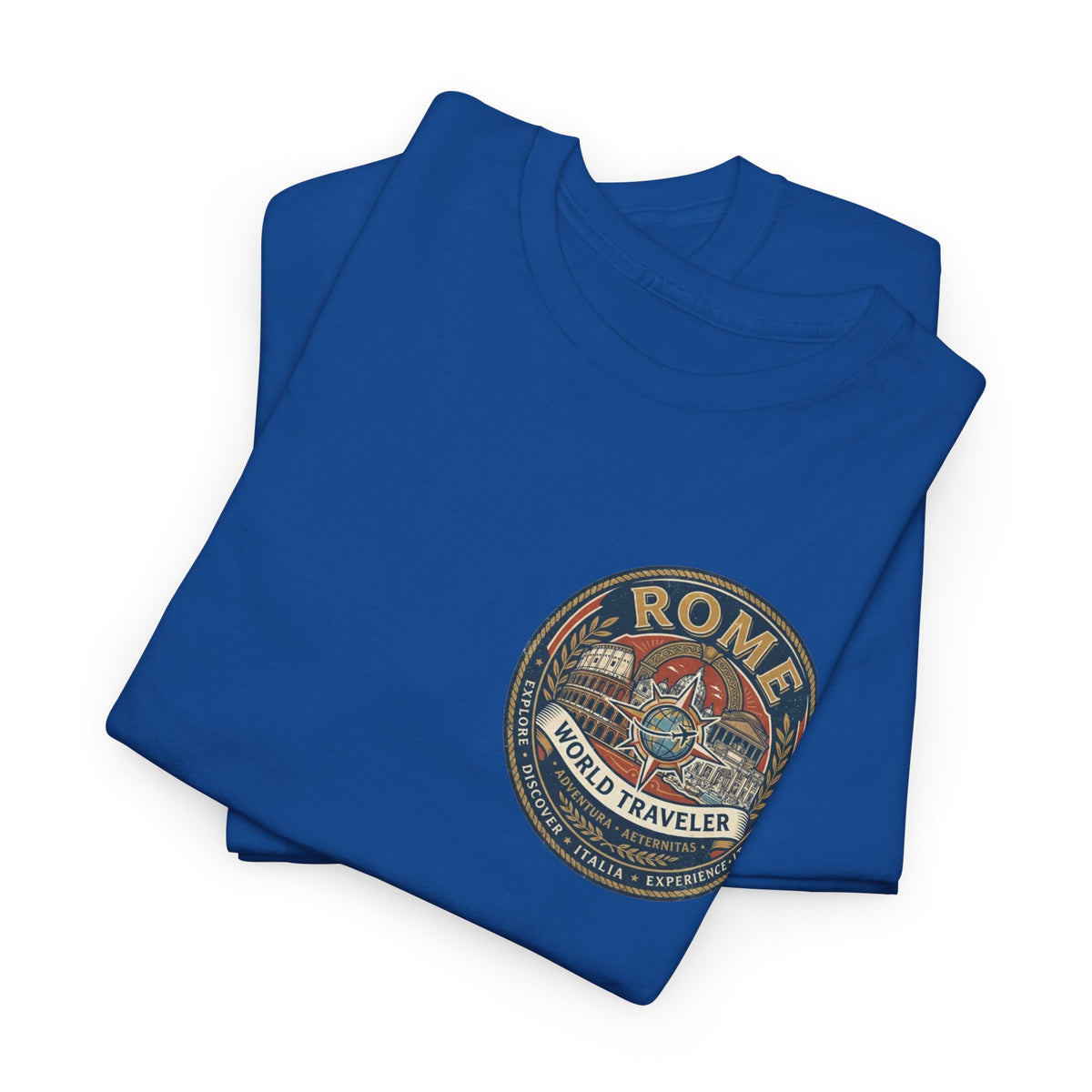 Rome, Italy World Traveler Unisex Heavy Cotton Tee