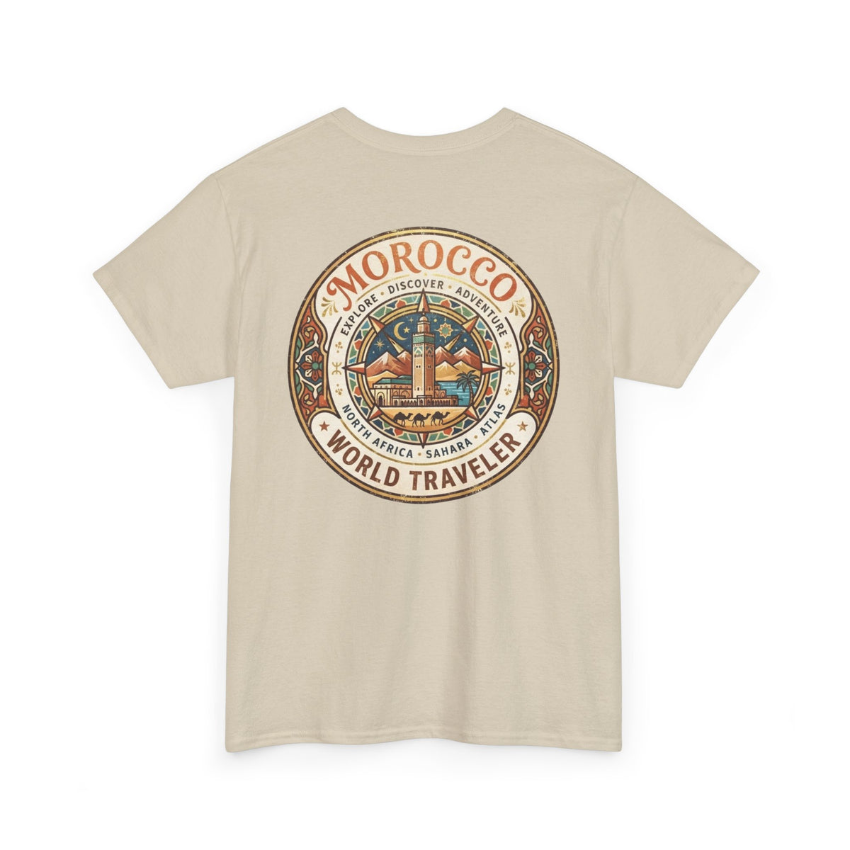 Morocco World Traveler Unisex Heavy Cotton Tee
