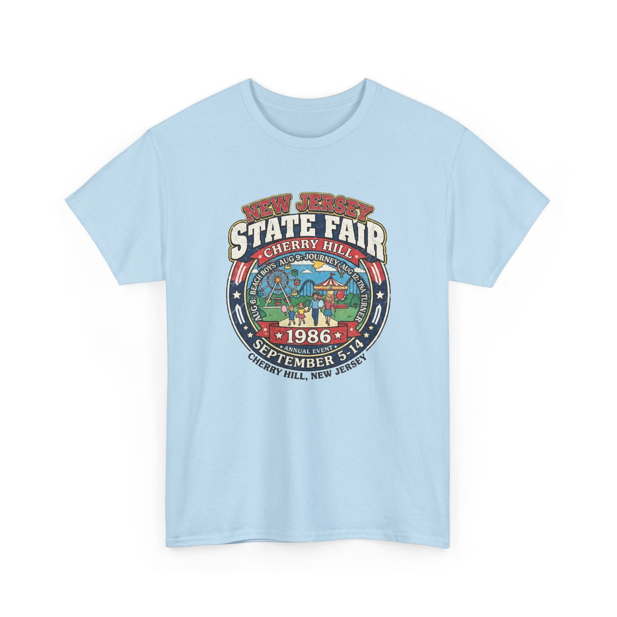 Nj State Fair 1986 vintage graphic Unisex Heavy Cotton Tee