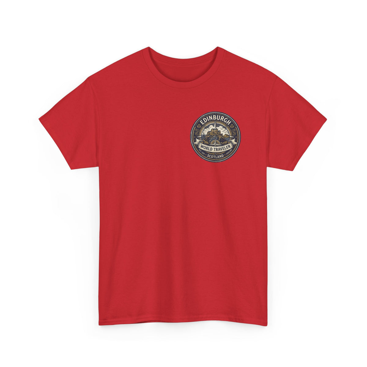 Edinburgh, Scotland World Traveler Unisex Heavy Cotton Tee