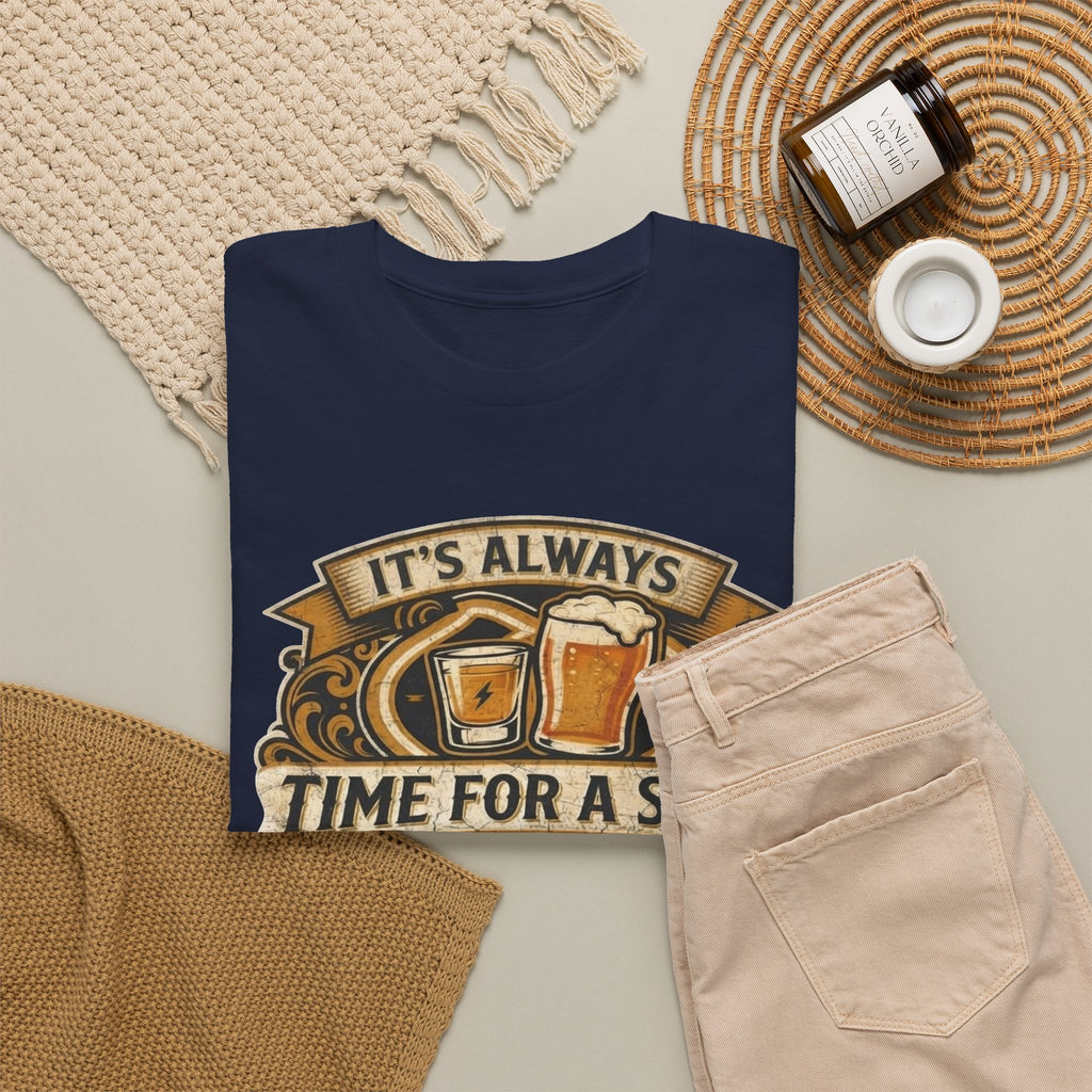 Time for a shot and a beer Unisex Heavy Cotton Tee