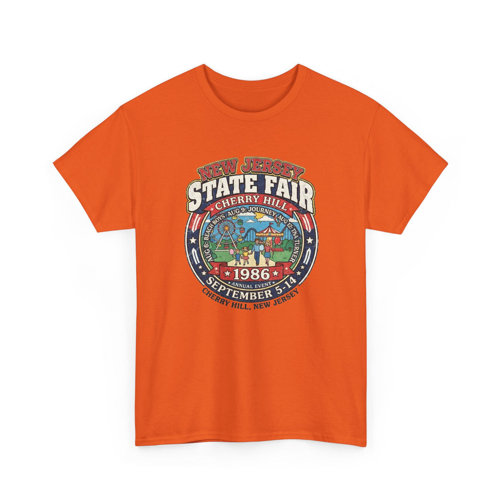 Nj State Fair 1986 vintage graphic Unisex Heavy Cotton Tee