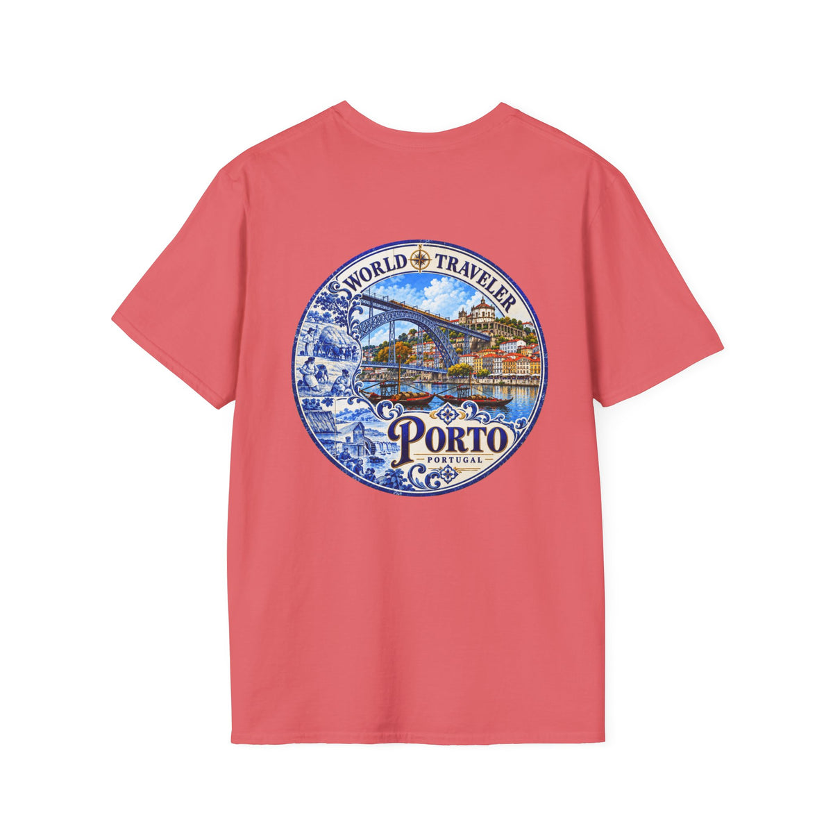 Porto, Portugal world Traveler Unisex Softstyle T-Shirt