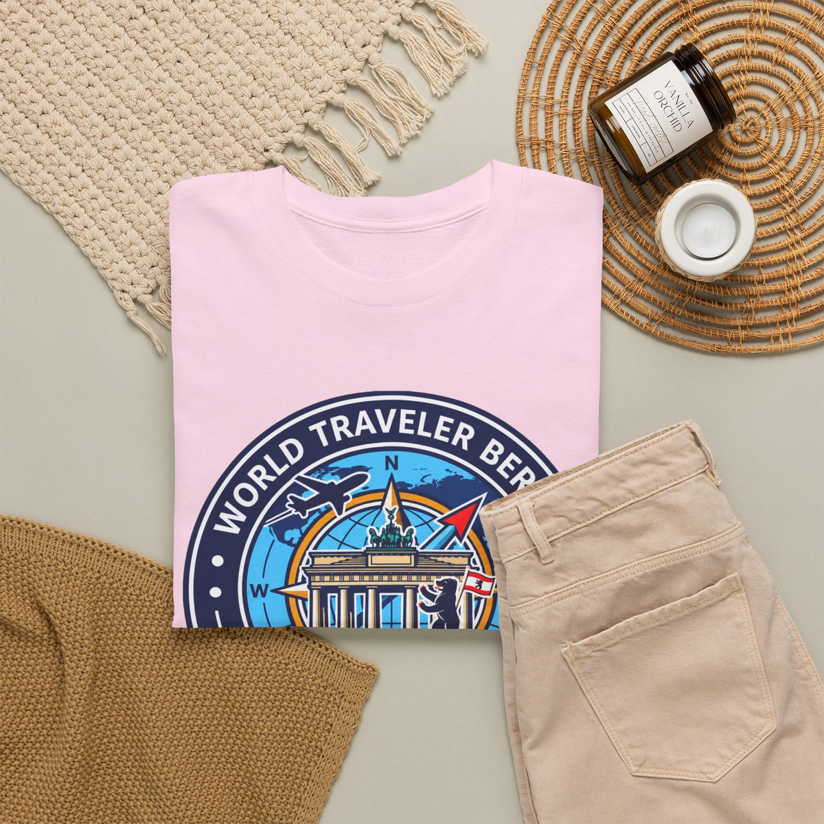Berlin, Germany World Traveler Unisex Heavy Cotton Tee