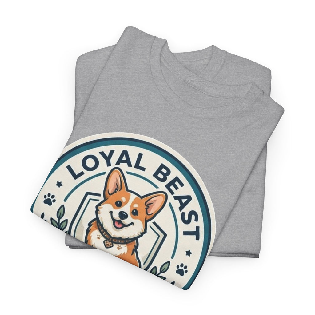 Loyal Beast Corgi Unisex Heavy Cotton Tee