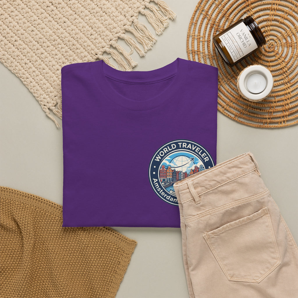 Amsterdam World Traveler Unisex Heavy Cotton Tee