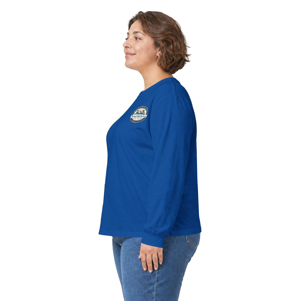 Magnolia, NJ Front and Back Logo Long Sleeve Tee Unisex Ultra Cotton