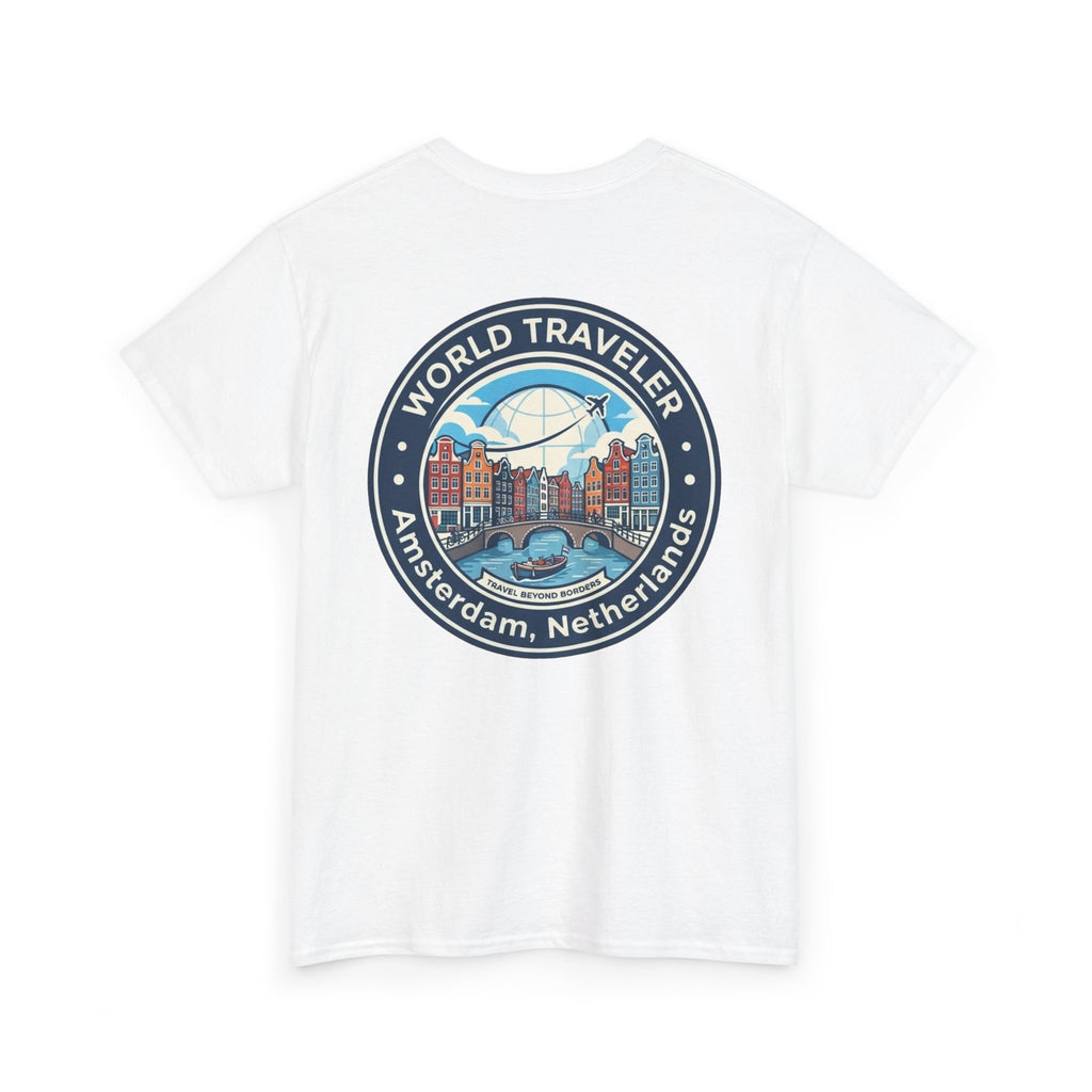 Amsterdam World Traveler Unisex Heavy Cotton Tee