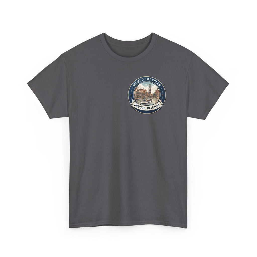 Brugge, Belgium World Traveler Unisex Heavy Cotton Tee