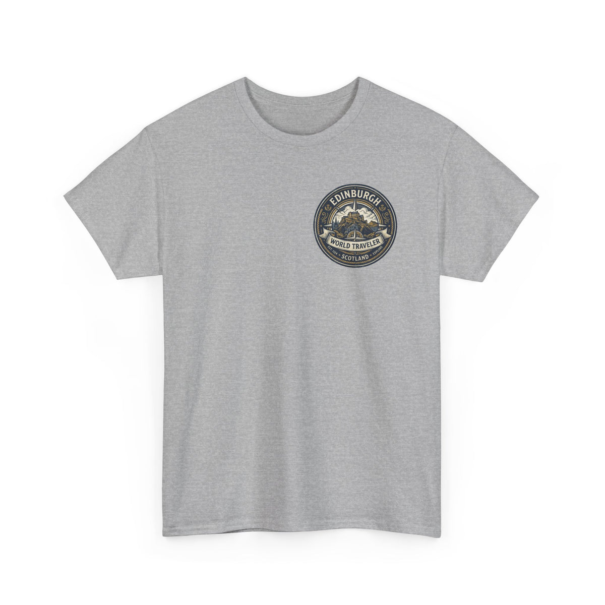 Edinburgh, Scotland World Traveler Unisex Heavy Cotton Tee