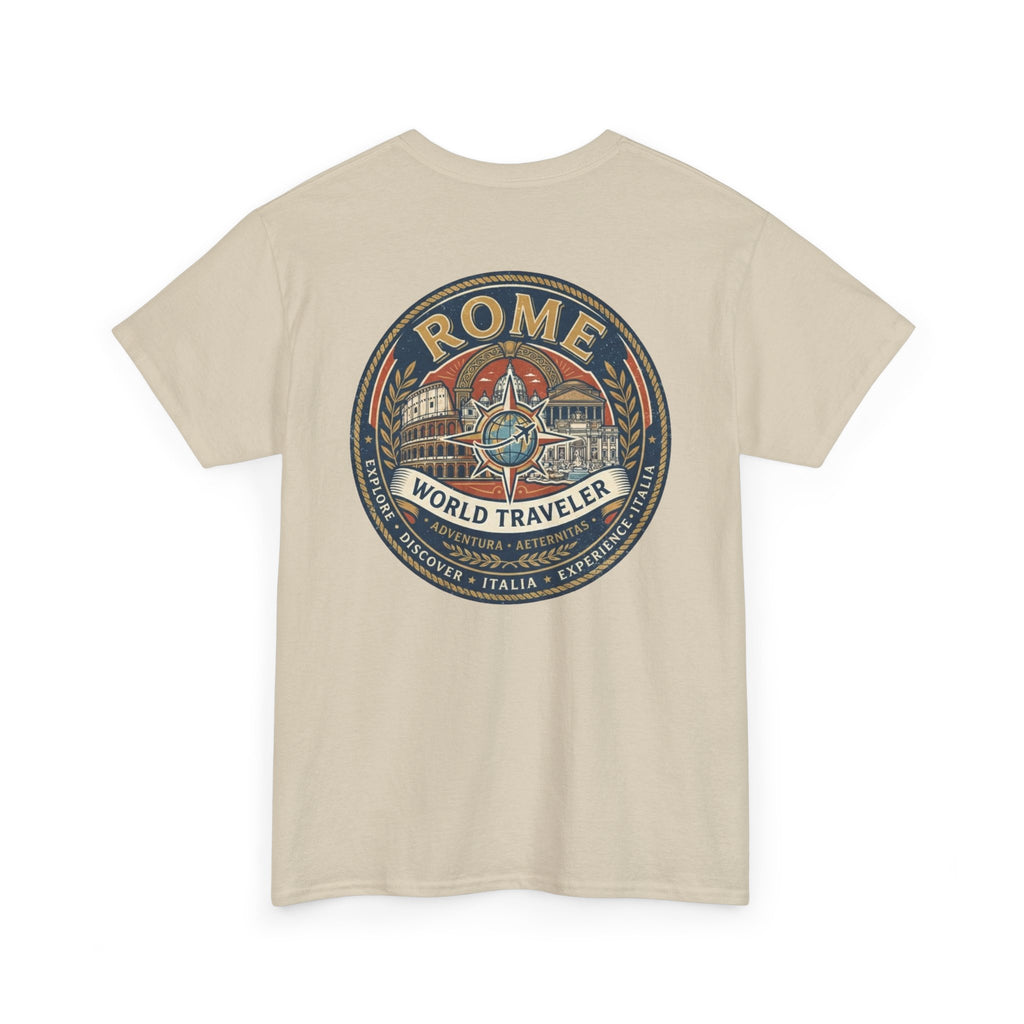 Rome, Italy World Traveler Unisex Heavy Cotton Tee