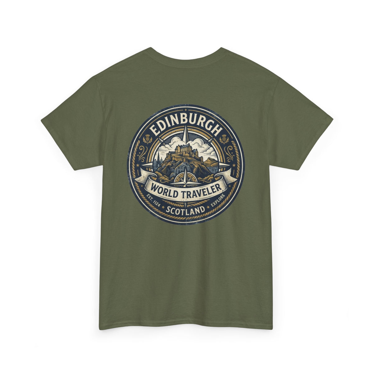 Edinburgh, Scotland World Traveler Unisex Heavy Cotton Tee
