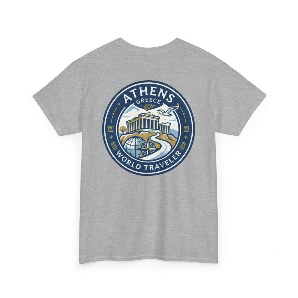 Athens, Greece World Traveler Unisex Heavy Cotton Tee