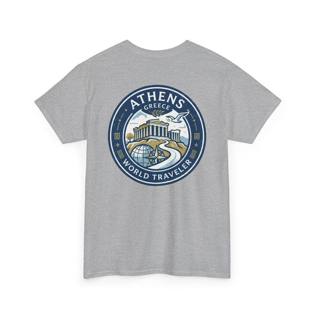 Athens, Greece World Traveler Unisex Heavy Cotton Tee