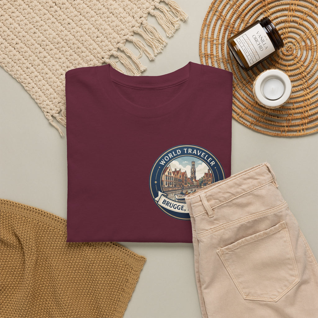 Brugge, Belgium World Traveler Unisex Heavy Cotton Tee
