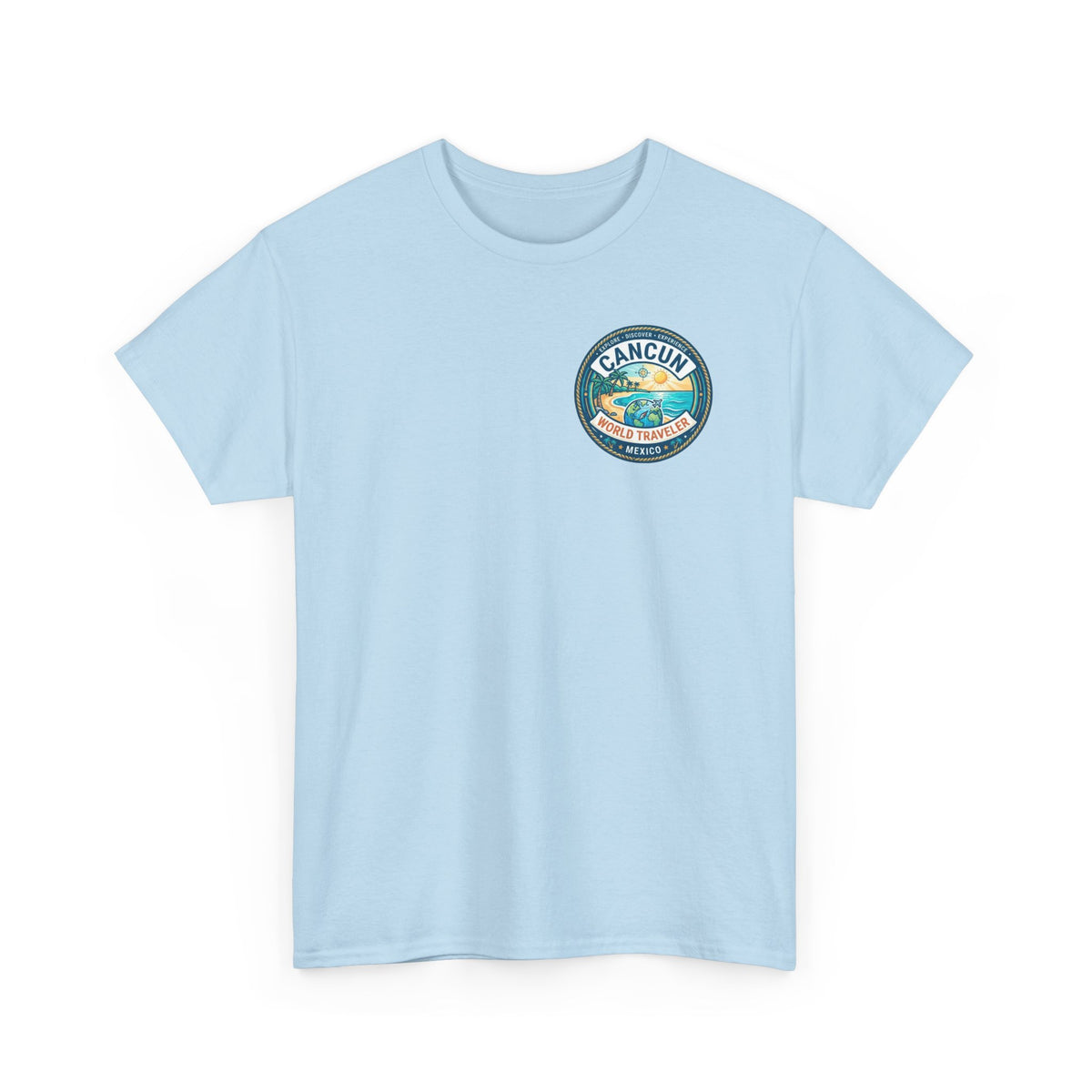 Cancun, Mexico World Traveler Unisex Heavy Cotton Tee