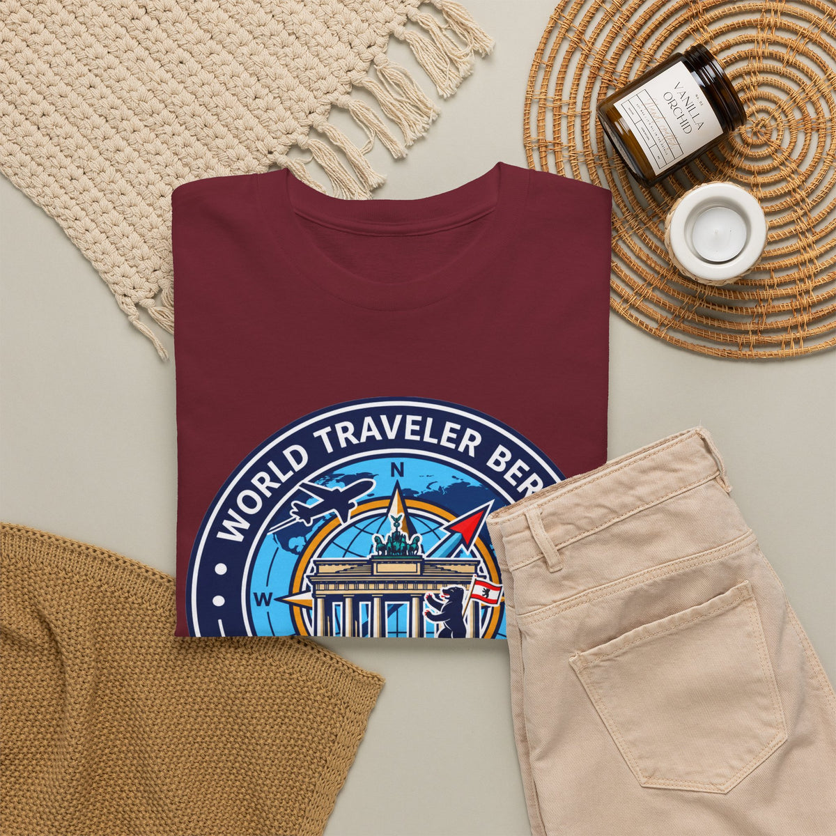 Berlin, Germany World Traveler Unisex Heavy Cotton Tee