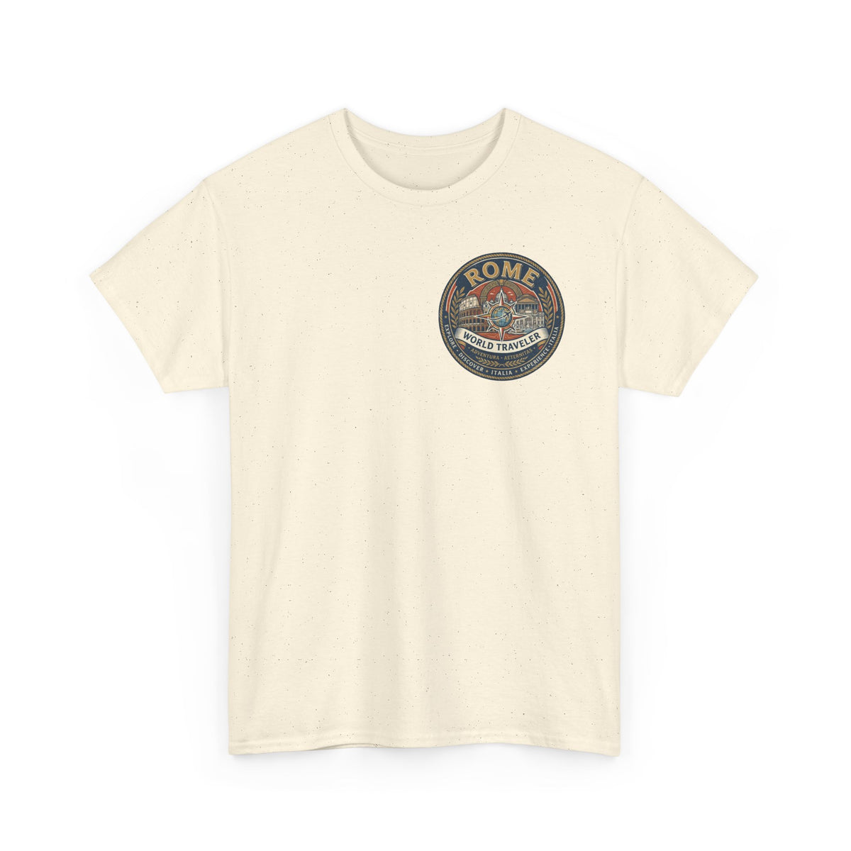 Rome, Italy World Traveler Unisex Heavy Cotton Tee