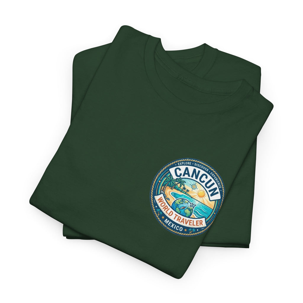 Cancun, Mexico World Traveler Unisex Heavy Cotton Tee