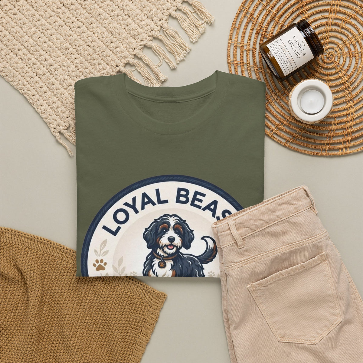Loyal Beast Bernadoodle Unisex Heavy Cotton Tee