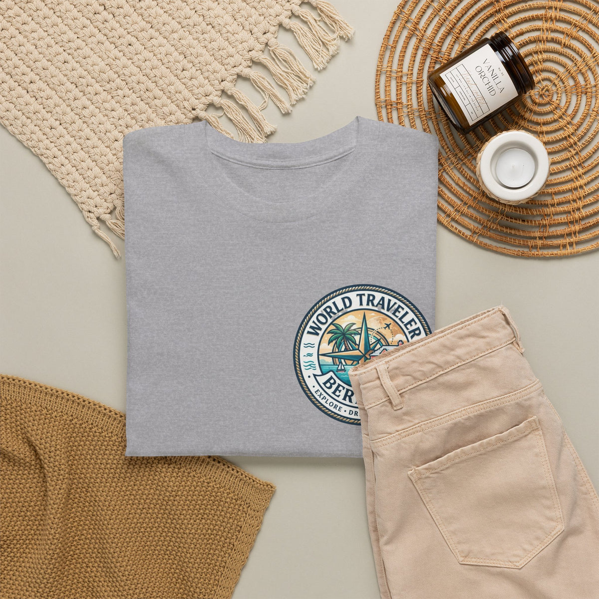Bermuda World Traveler Unisex Heavy Cotton Tee