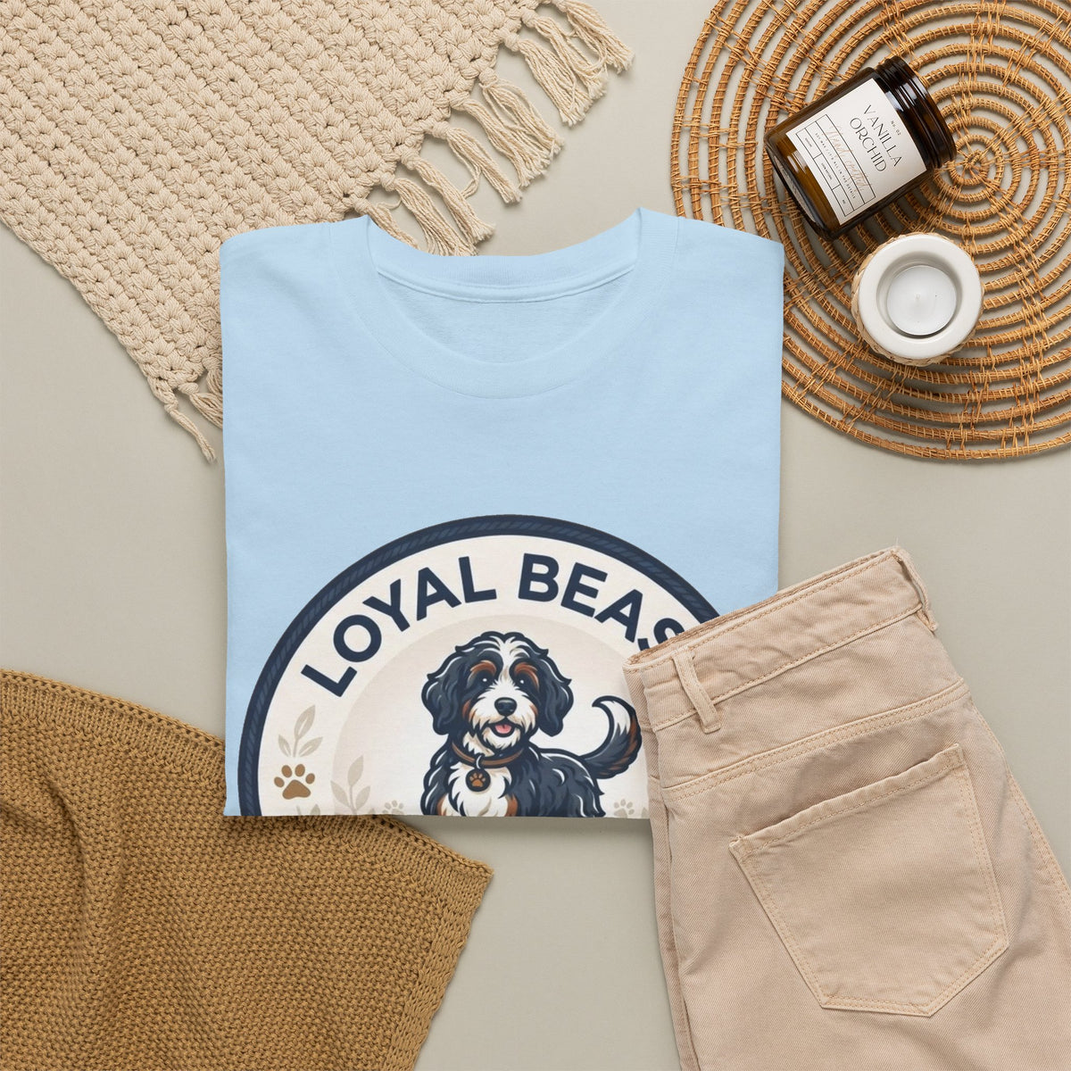 Loyal Beast Bernadoodle Unisex Heavy Cotton Tee