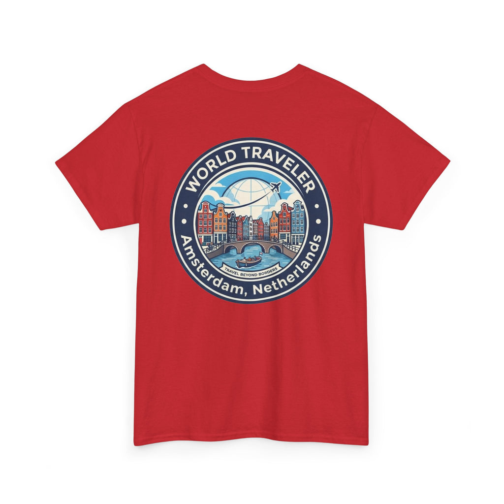 Amsterdam World Traveler Unisex Heavy Cotton Tee