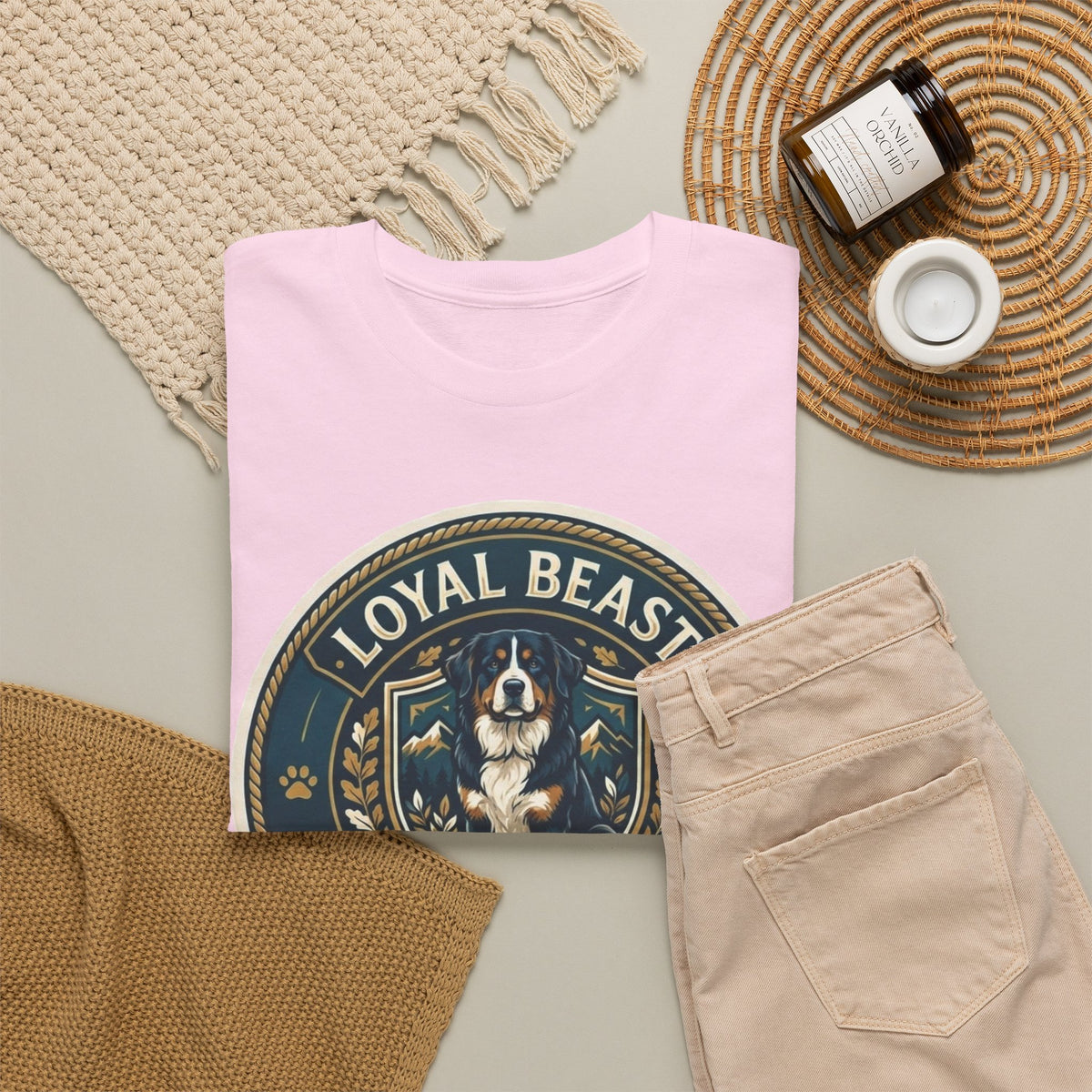 Loyal Beast Bernese Mountain Dog Unisex Heavy Cotton Tee