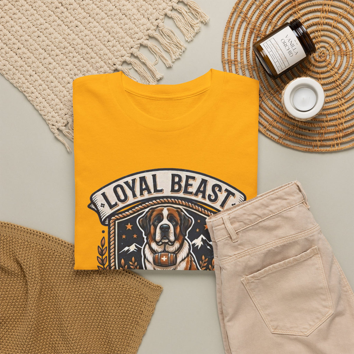 Loyal Beast Saint Bernard Unisex Heavy Cotton Tee