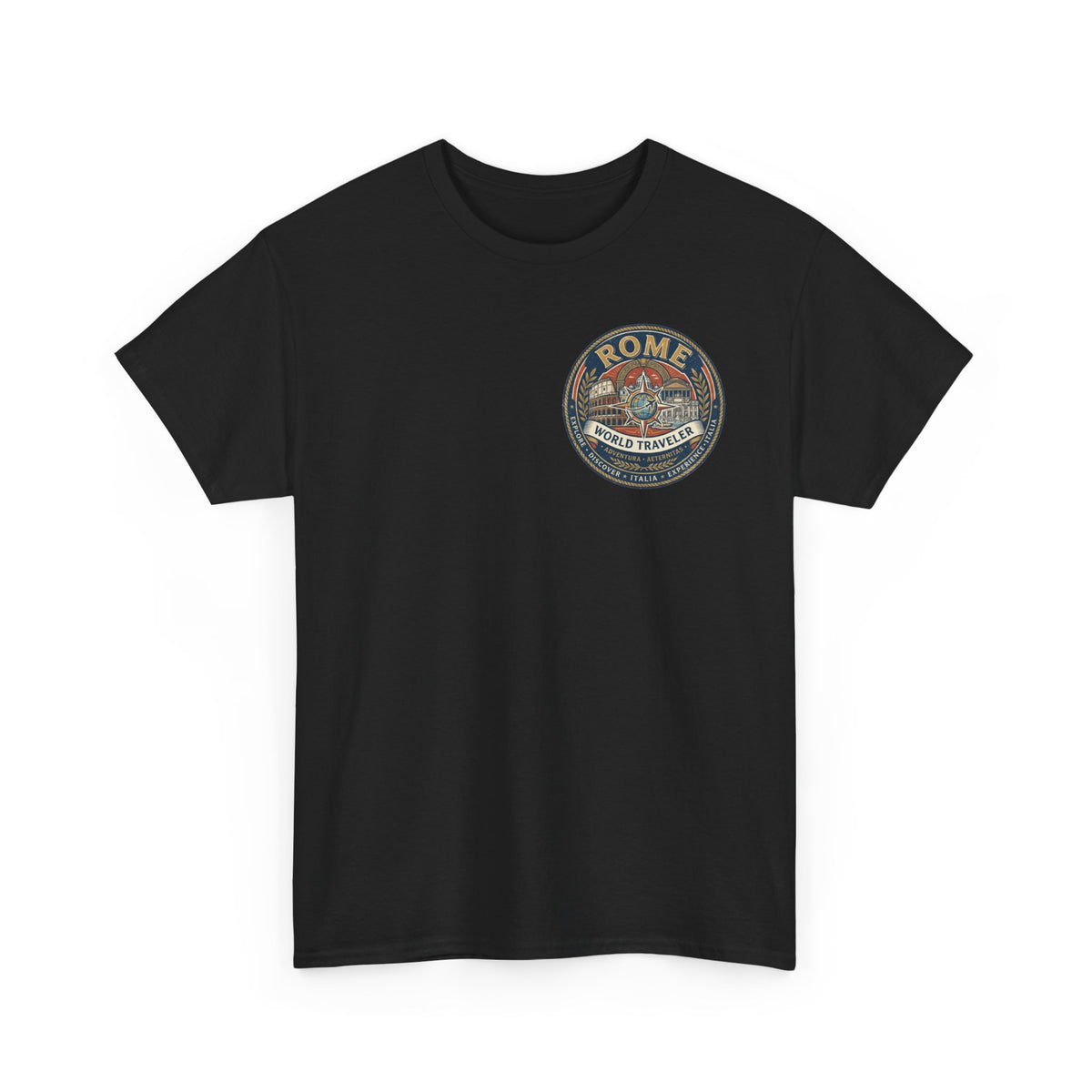 Rome, Italy World Traveler Unisex Heavy Cotton Tee
