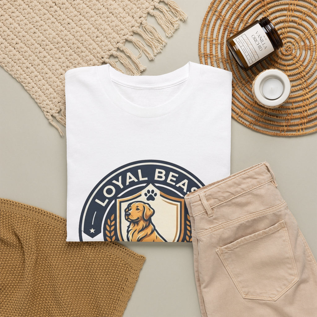 Loyal Beast Golden Retriever Unisex Heavy Cotton Tee