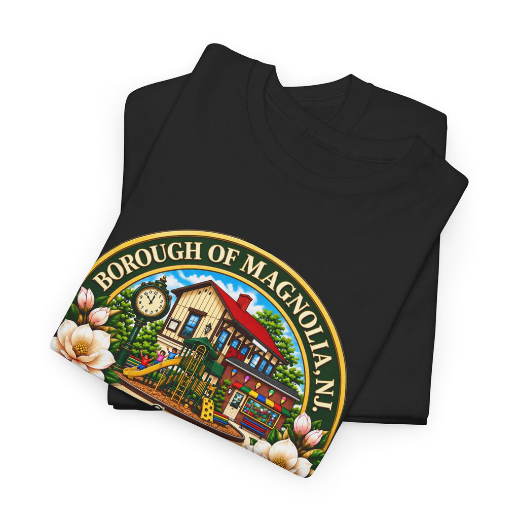 Magnolia, NJ Front Logo Unisex Heavy Cotton Tee