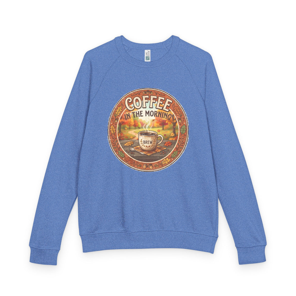 Coffee in the Morning Unisex French Terry Raglan Crewneck