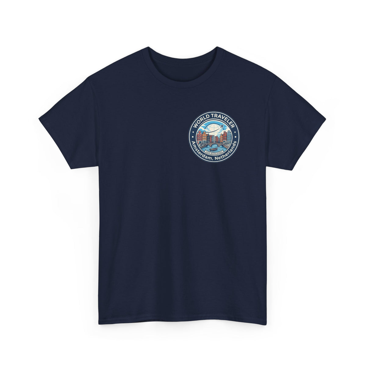 Amsterdam World Traveler Unisex Heavy Cotton Tee