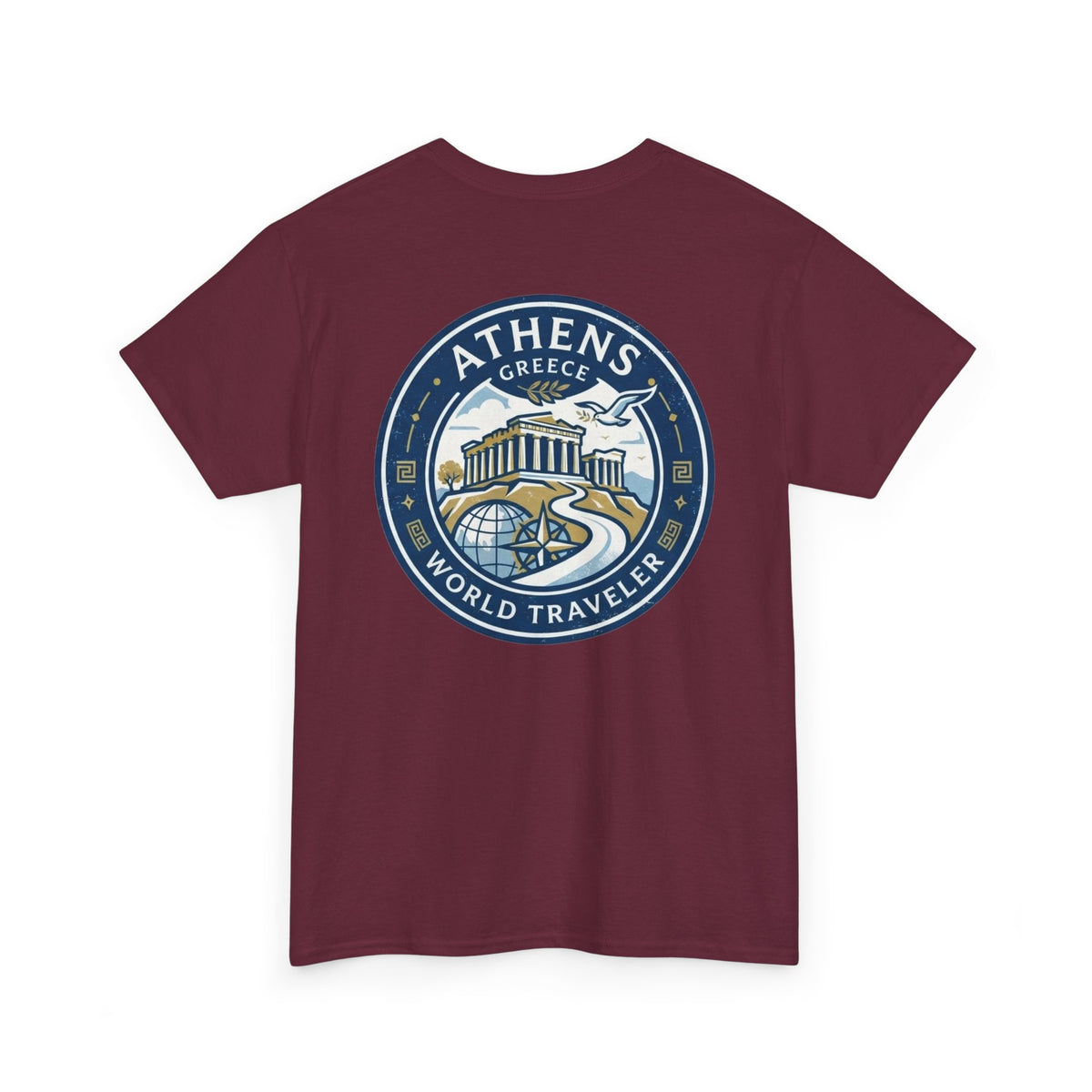 Athens, Greece World Traveler Unisex Heavy Cotton Tee