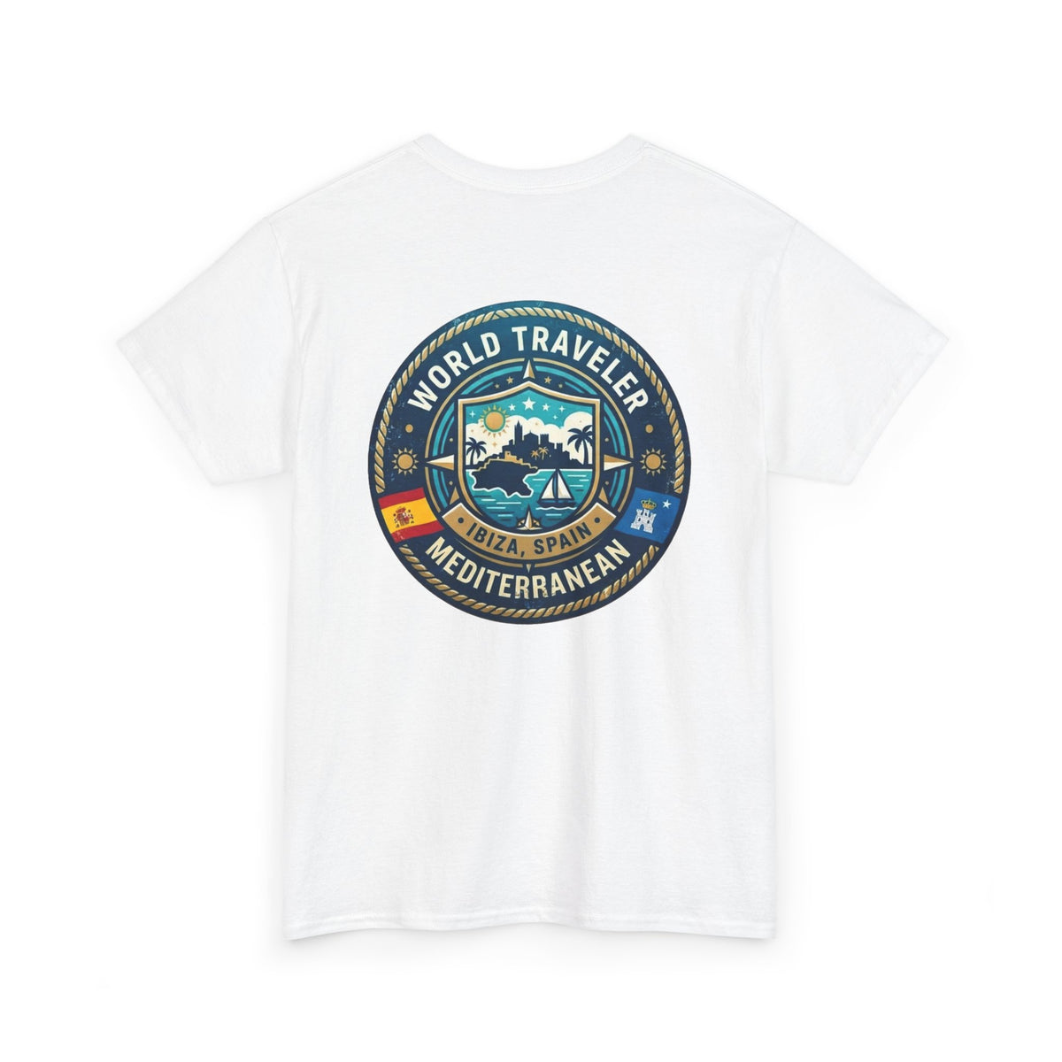 Ibiza, Spain World Traveler Unisex Heavy Cotton Tee