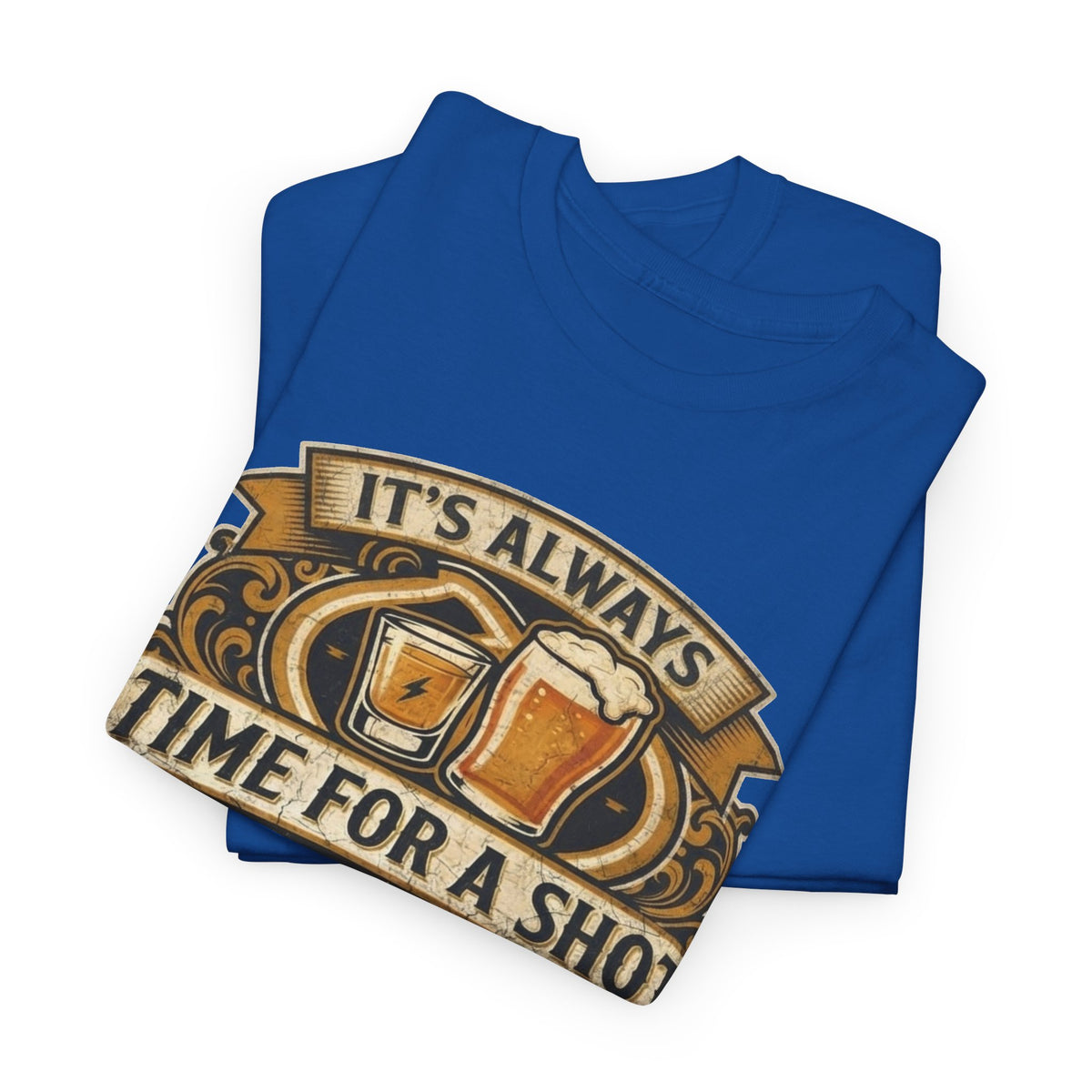 Time for a shot and a beer Unisex Heavy Cotton Tee