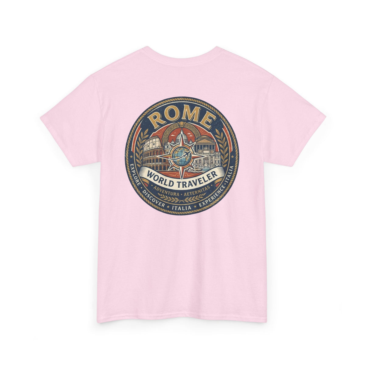Rome, Italy World Traveler Unisex Heavy Cotton Tee