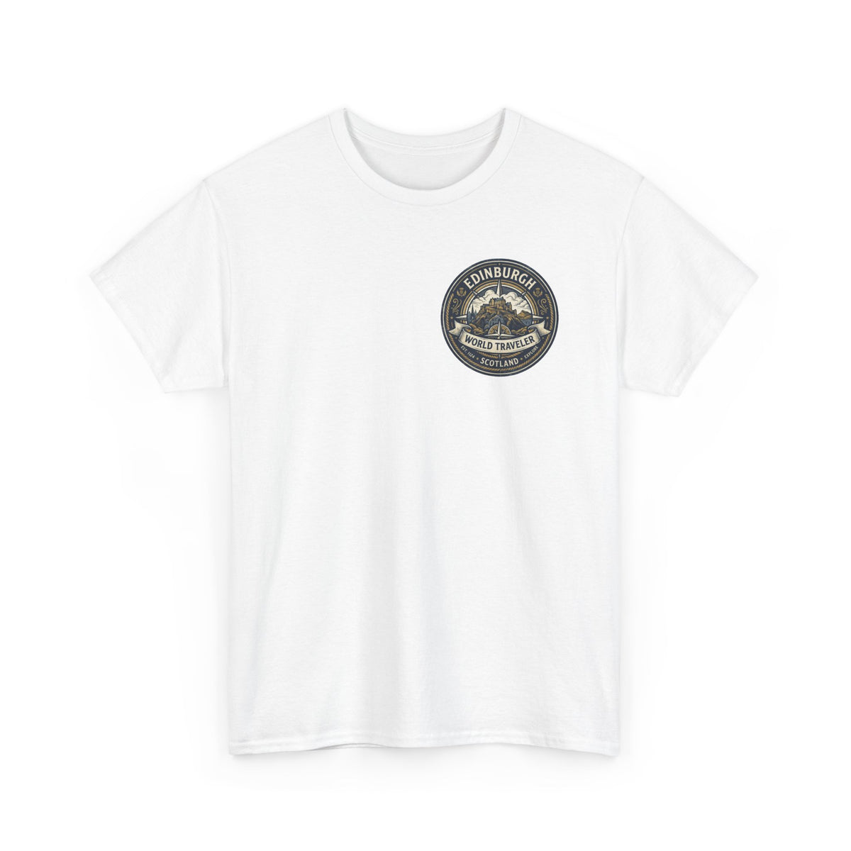 Edinburgh, Scotland World Traveler Unisex Heavy Cotton Tee