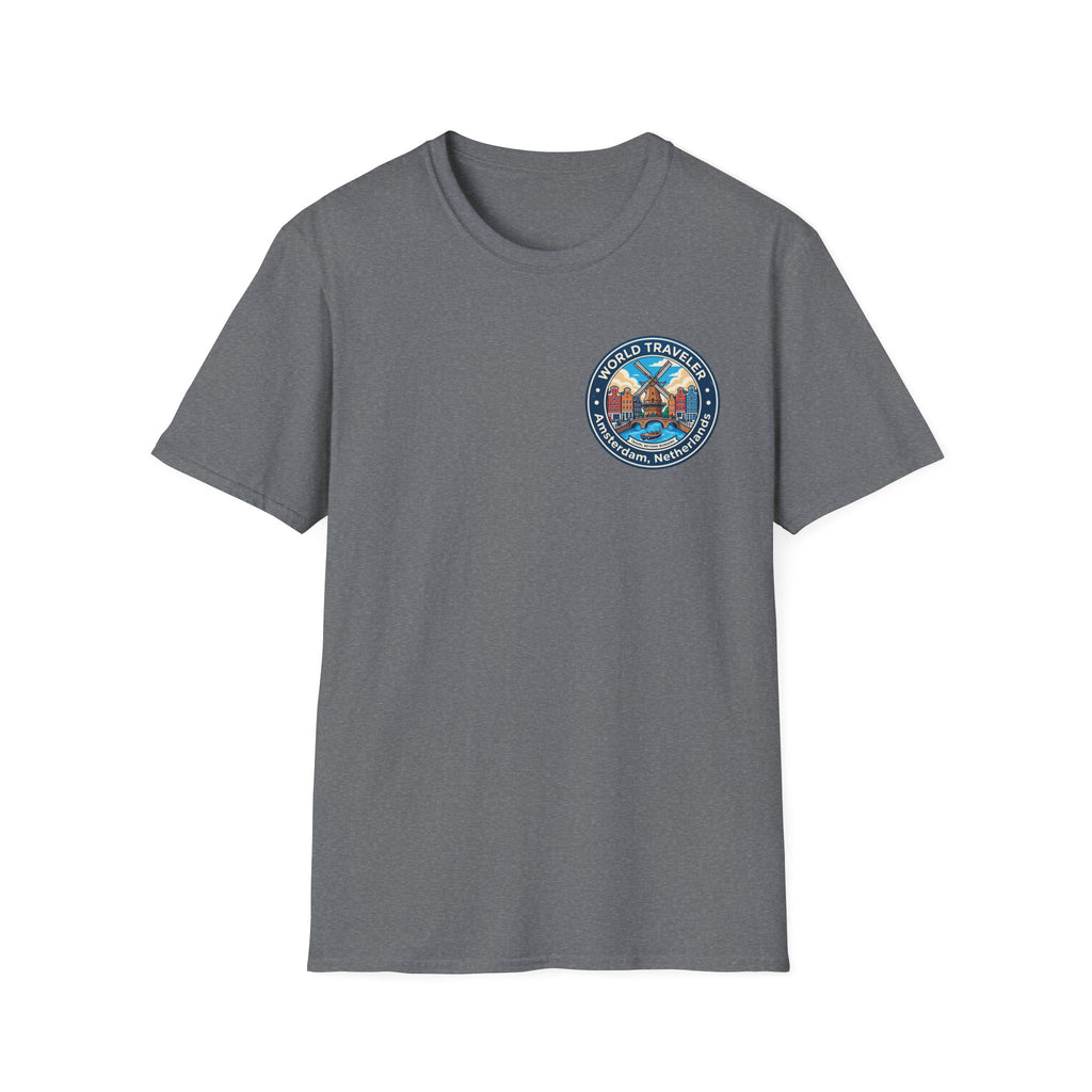 Amsterdam World Traveler Unisex Softstyle T-Shirt