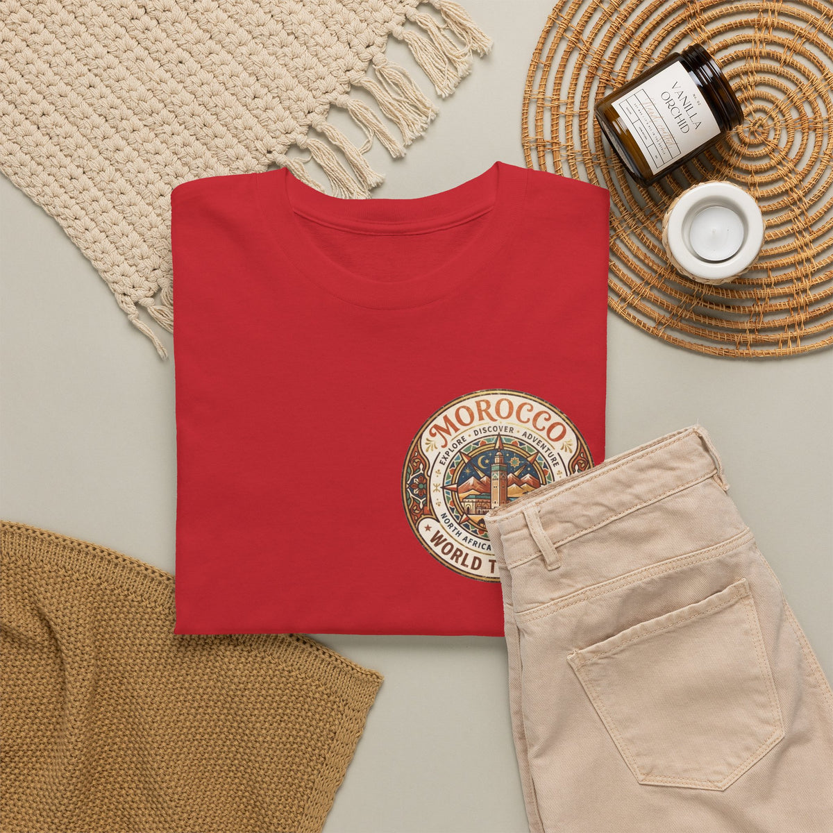 Morocco World Traveler Unisex Heavy Cotton Tee
