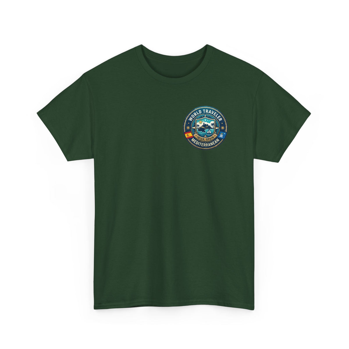 Ibiza, Spain World Traveler Unisex Heavy Cotton Tee