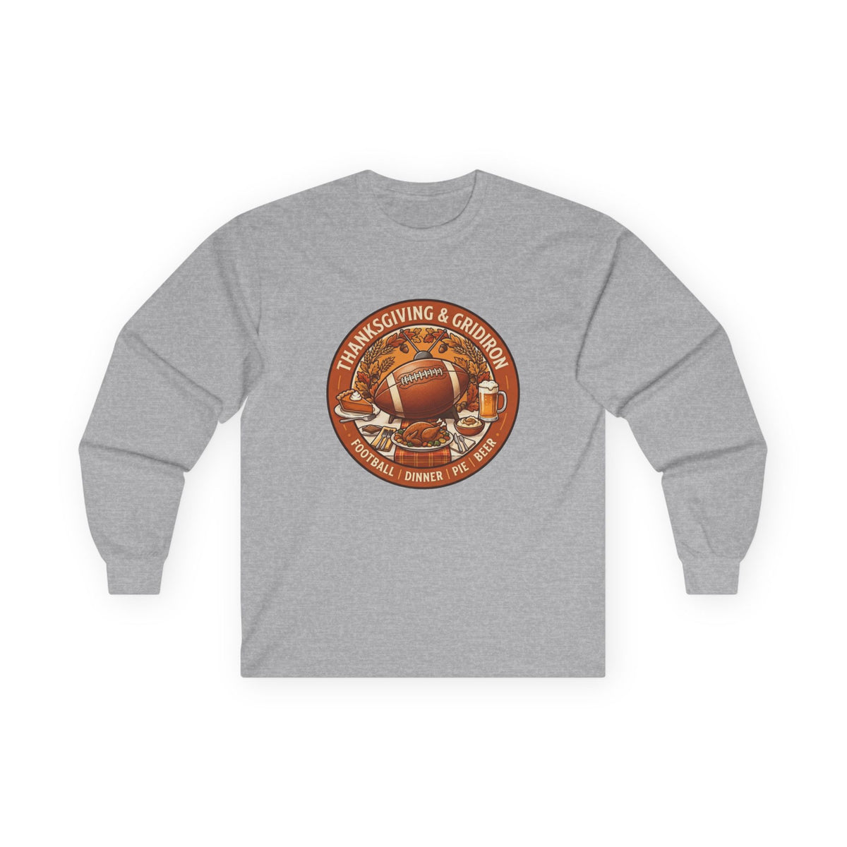 Thanksgiving Football Unisex Ultra Cotton Long Sleeve Tee