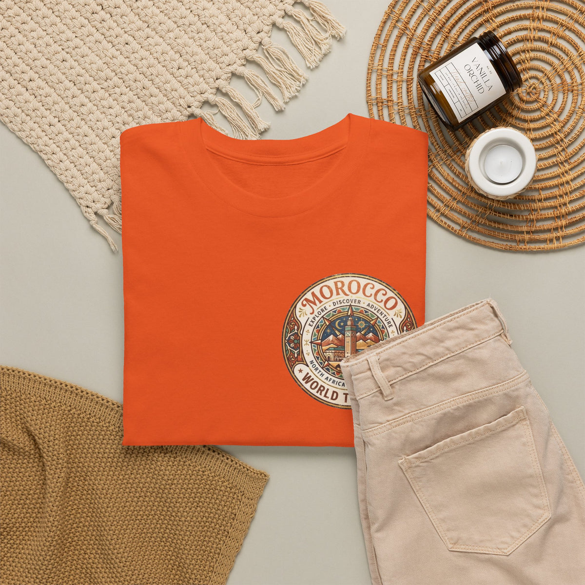 Morocco World Traveler Unisex Heavy Cotton Tee