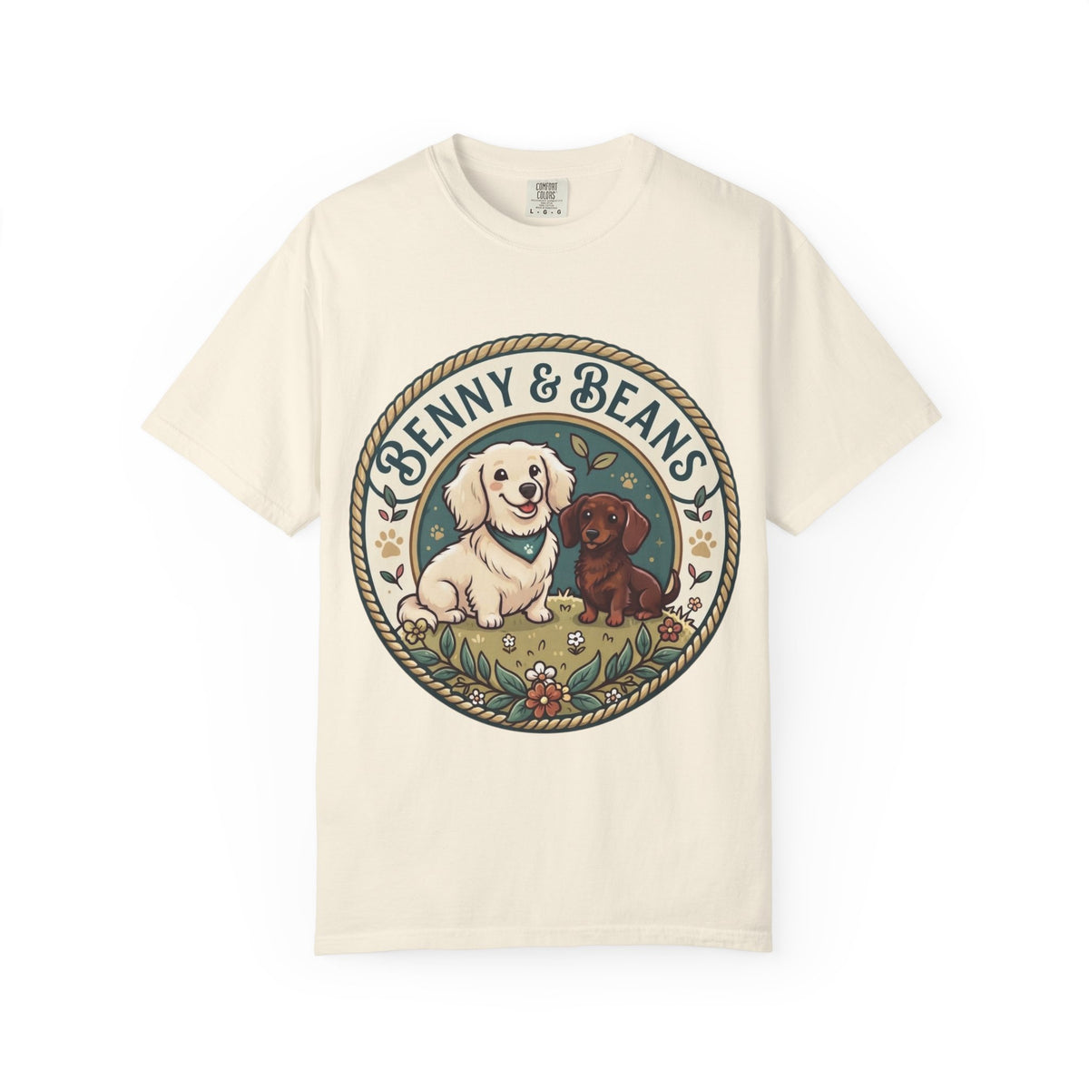 Benny & Beans Puppy Circle Graphic T-Shirt